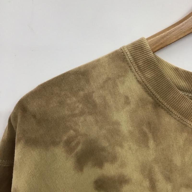 チャンピオン Champion Tシャツ 長袖 C3-S415 タイダイ ロンT M ロゴ、文字 ベージュ / ベージュ /  メンズ USED 古着 中古 10145213