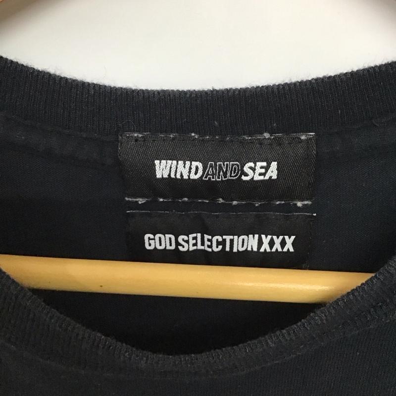 ウィンダンシー WIND AND SEA Tシャツ 半袖 GOD SELECTION XXX クルーネック M ロゴ、文字 黒 / ブラック /  メンズ USED 古着 中古 10133761