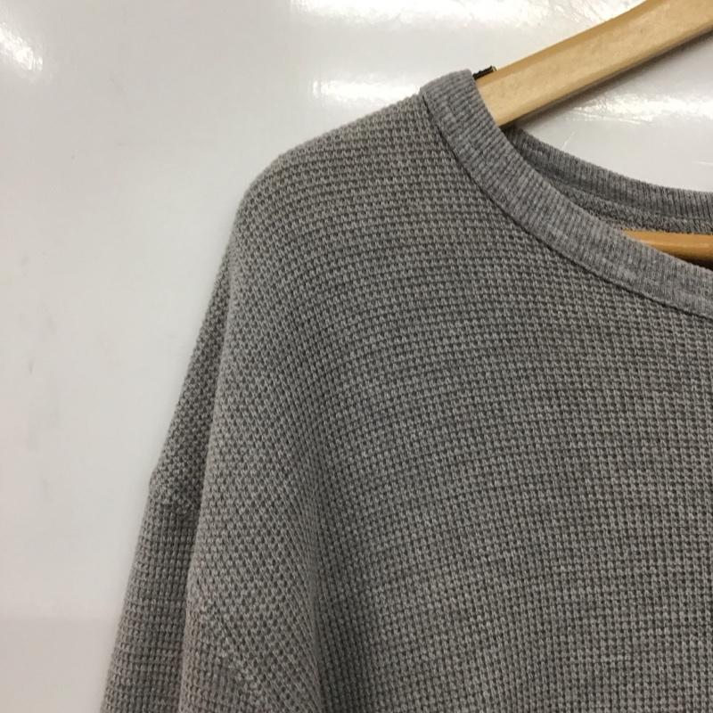 レミ レリーフ REMI RELIEF カットソー 長袖 長袖カットソー 無地カットソー クルーネック 無地 灰 / グレー /  メンズ USED 古着 中古 10142945