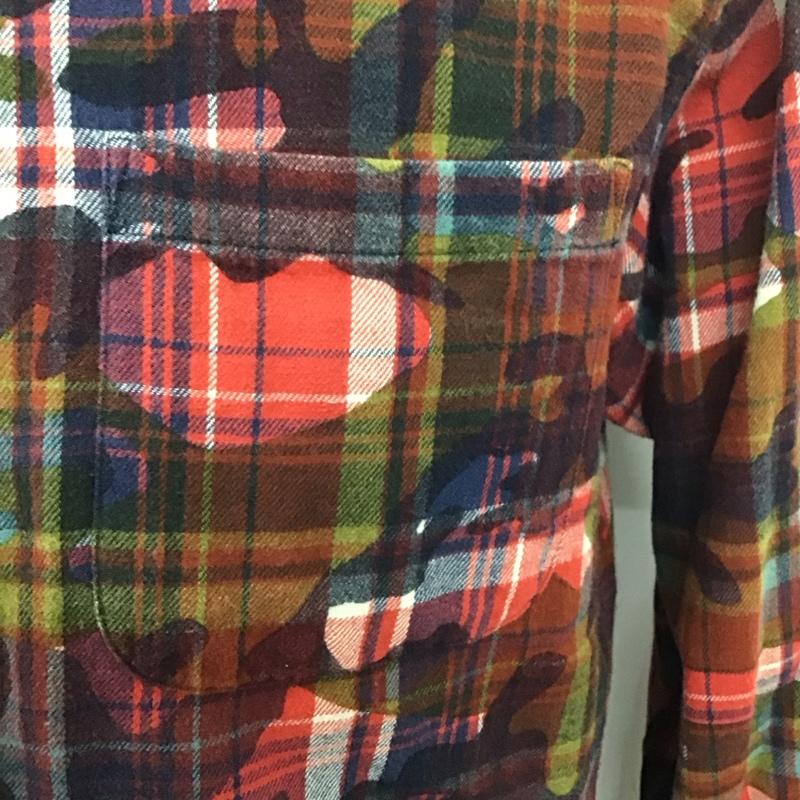 ソフネット SOPHNET. シャツ、ブラウス 長袖 長袖シャツ チェックシャツ カラーシャツ ボタンダウンシャツ L チェック マルチカラー / マルチカラー /  メンズ USED 古着 中古 10124918