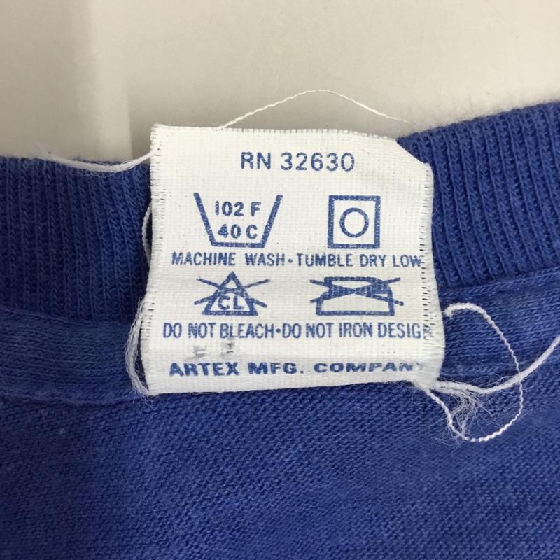 古着 USED Tシャツ 半袖 プリントTシャツ クルーネックカットソー 80s1980年 コピーライト タスマンアンデビル L プリント 青 / ブルー /  メンズ USED 古着 中古 10119718