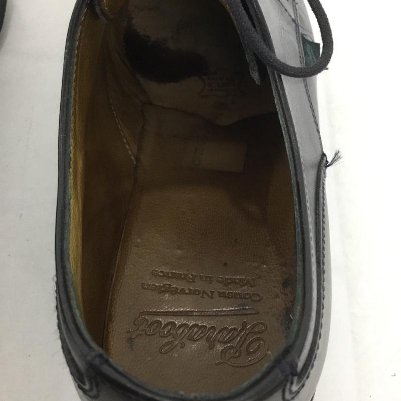 パラブーツ Paraboot 革靴 革靴 34013 7 1/2 7.5 レザーシューズ 無地 黒 / ブラック /  メンズ USED 古着 中古 10133894