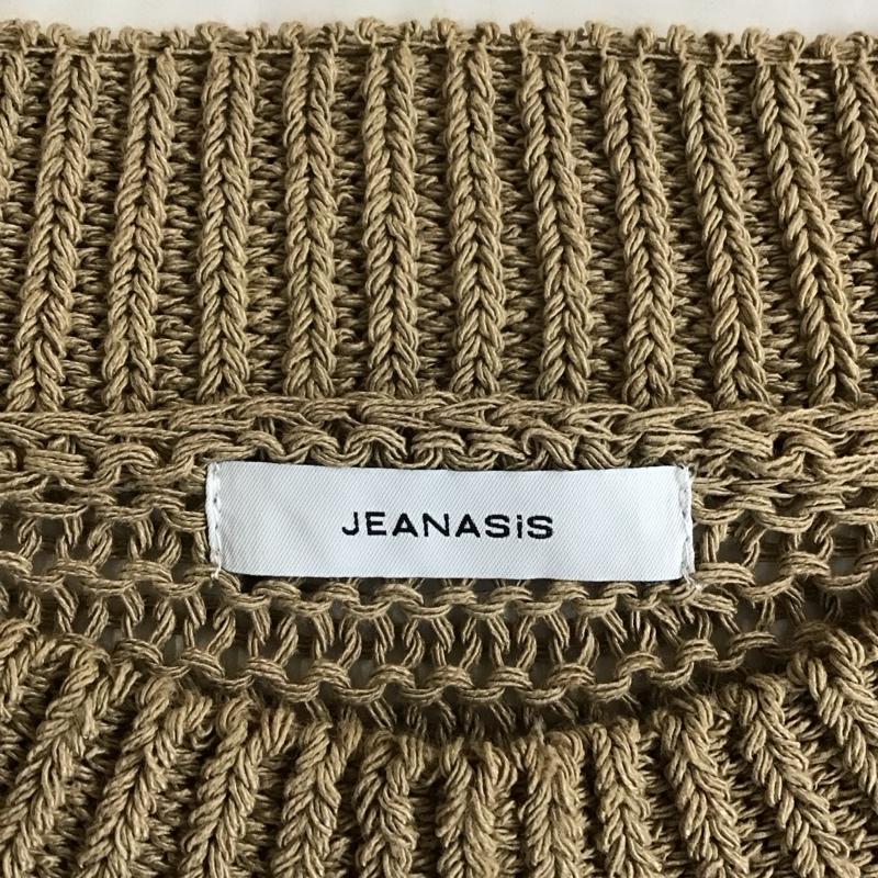 ジーナシス JEANASIS ワンピース ロングスカート JS063506MC 透かし編み ノースリーブ FREE 無地 ベージュ / ベージュ /  レディース USED 古着 中古 10116493