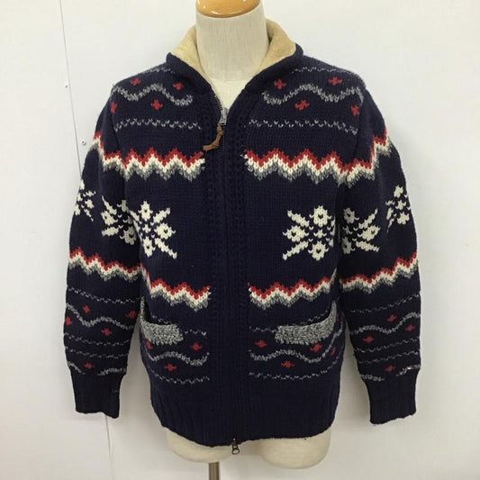 トミーヒルフィガー TOMMY HILFIGER ニット、セーター 長袖 ジップアップニットジャケット 長袖ニットカーディガン アウター L 総柄 マルチカラー / マルチカラー /  メンズ USED 古着 中古 10111273