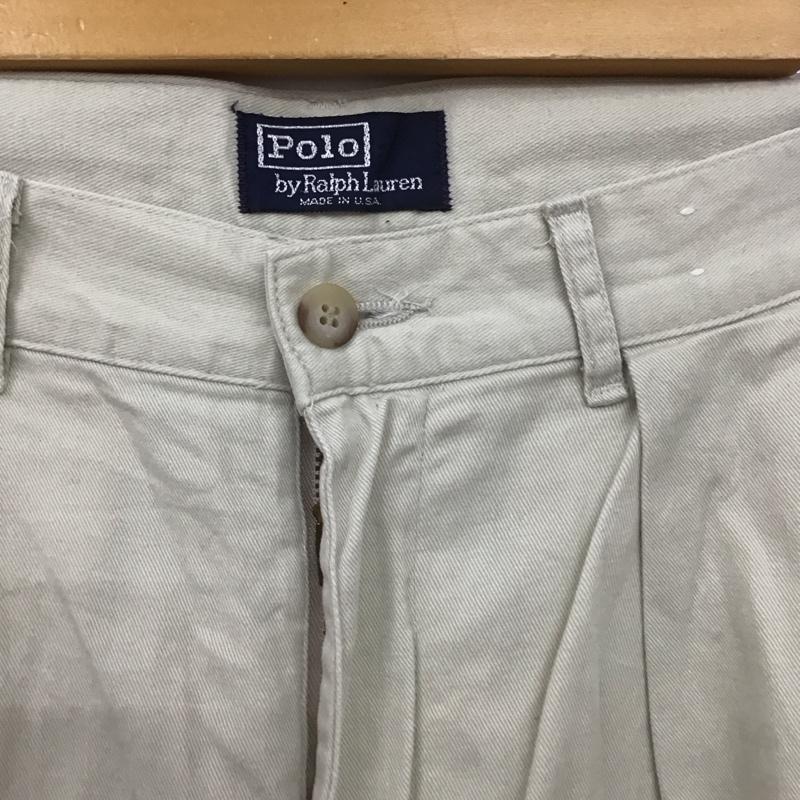 ポロバイラルフローレン Polo by RALPH LAUREN パンツ ショートパンツ ハーフパンツ ショートパンツ カジュアルパンツ 90s usa製 29インチ 無地 ベージュ / ベージュ /  メンズ USED 古着 中古 10112128
