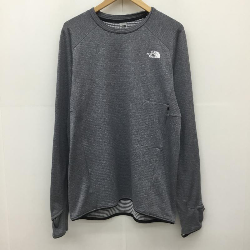 ザノースフェイス THE NORTH FACE カットソー 長袖 NL72479 ロンTサーマルバーサグリッドクルー XL ロゴ、文字 灰 / グレー /  メンズ USED 古着 中古 10149772