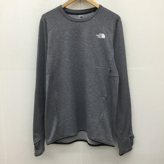 ザノースフェイス THE NORTH FACE カットソー 長袖 NL72479 ロンTサーマルバーサグリッドクルー XL ロゴ、文字 灰 / グレー /  メンズ USED 古着 中古 10149772
