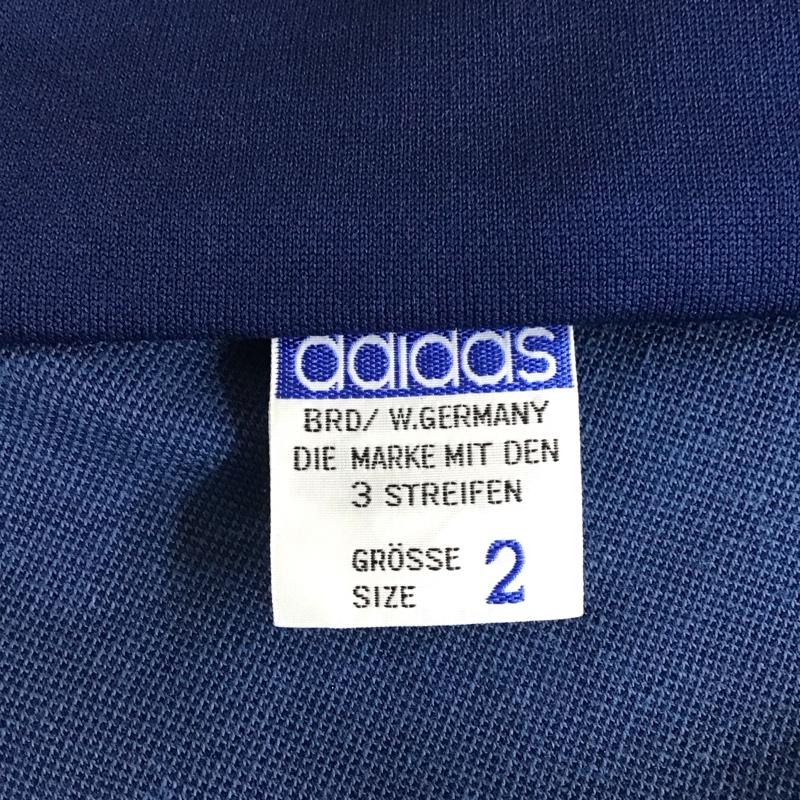 アディダス adidas ジャケット、上着 ジャンパー、ブルゾン ats-44f ジャージ デッドストック 西ドイツ製 70~80s ジップアップジャケット 2 ロゴ、文字 青 / ブルー /  メンズ USED 古着 中古 10116367