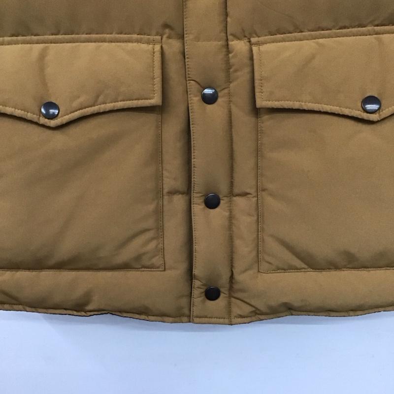 ユニクロ UNIQLO ベスト ベスト 317-024919 ダウンベスト リバーシブル L 無地 茶 / ブラウン / X キャメル / キャメル /  メンズ USED 古着 中古 10139477