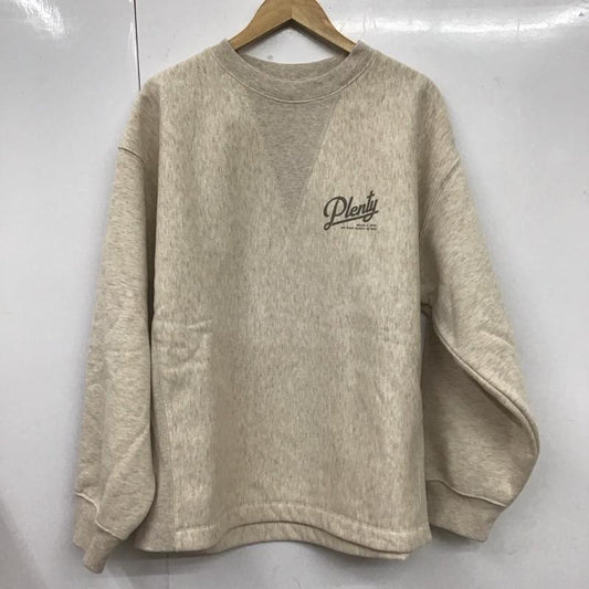 アメリカンホリック AMERICAN HOLIC トレーナー 長袖 HA27L1C0400 ガゼットサイドリブロゴスウェット 裏起毛 L ロゴ、文字 ベージュ / ベージュ /  レディース USED 古着 中古 10107560