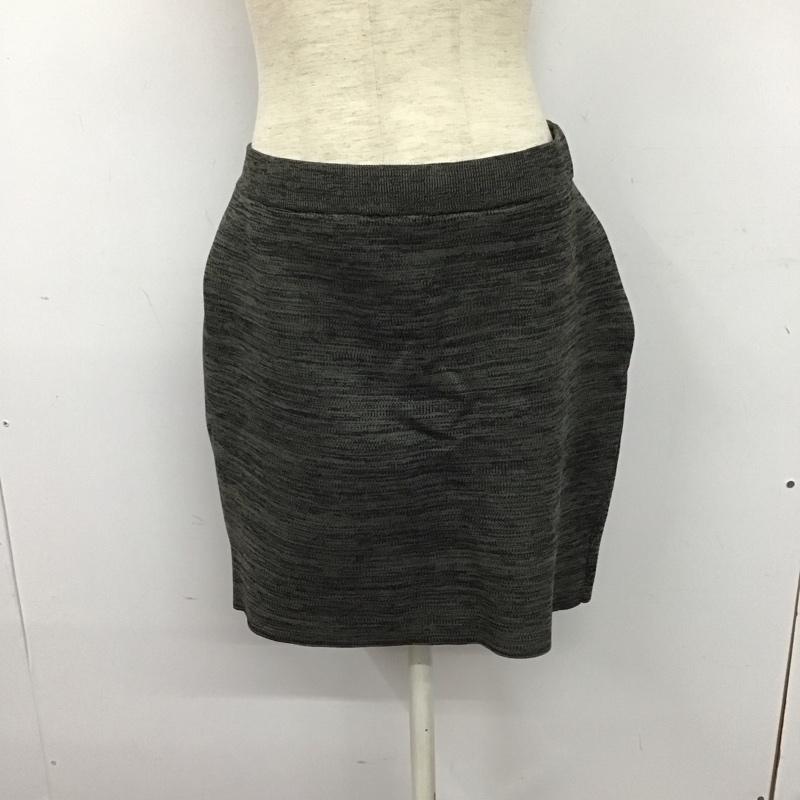 ミスティック mystic セットアップ セットアップ MYZ1012505A0001 メランジニットSETUP ミニスカート ショート丈ニット FREE 無地 黒 / ブラック / X 灰 / グレー /  レディース USED 古着 中古 10142301