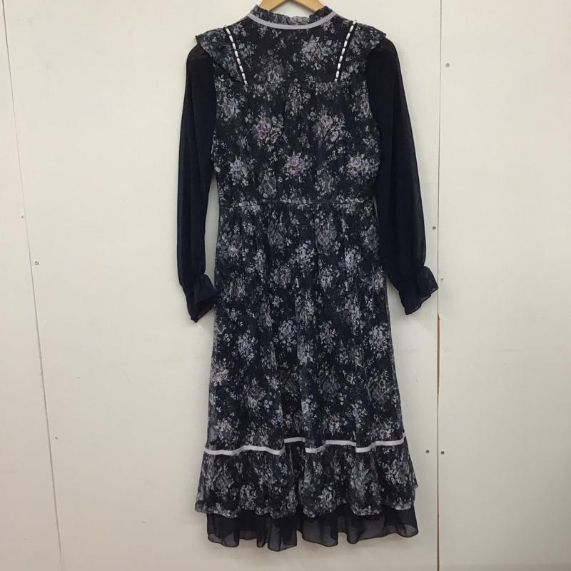 アクシーズファム axes femme ワンピース ロングスカート ci361x71 フローラルレースワンピース M 総柄 X 花柄 紺 / ネイビー /  レディース USED 古着 中古 10147853