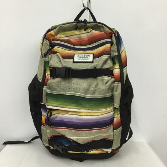 バートン BURTON リュックサック、デイパック リュックサック、デイバッグ マルチボーダー ロゴ、文字 マルチカラー / マルチカラー /  メンズ USED 古着 中古 10131592
