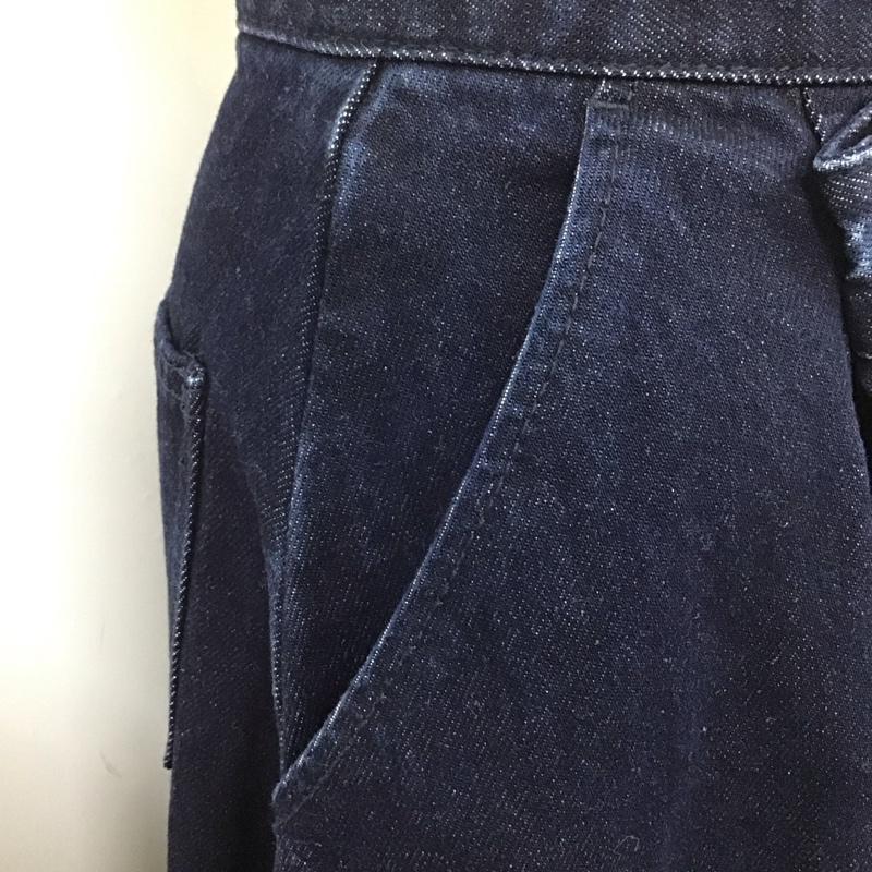 マウジー MOUSSY スカート ロングスカート 010EAB11-5250 ASYMMETRY WRAP SKIRT アシンメトリー デニム ラップスカート 0 無地 インディゴ / インディゴ /  レディース USED 古着 中古 10108228