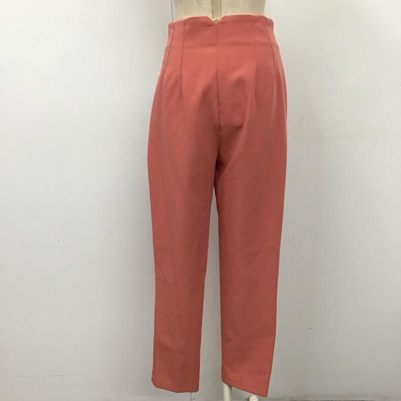 ザラ ZARA パンツ スラックス スラックス ストレートパンツ スリムパンツ S 無地 桃 / ピンク /  レディース USED 古着 中古 10114476