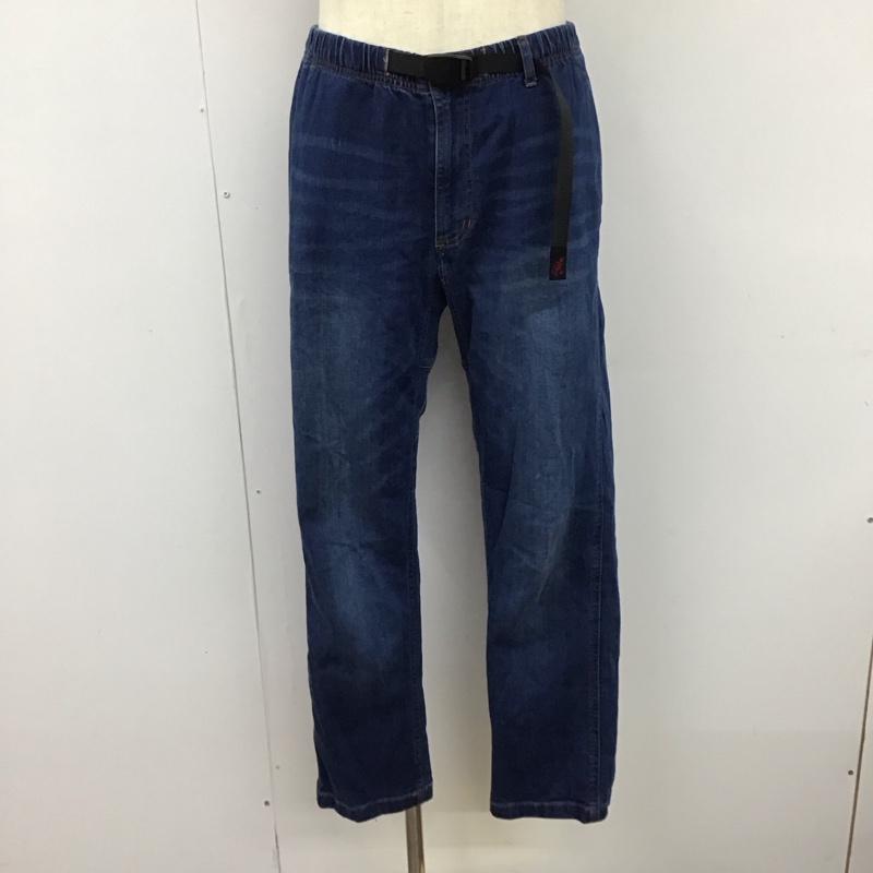 グラミチ GRAMICCI パンツ ワークパンツ、ペインターパンツ 8817-dej JUSTCUTNEWNARROWPANTS デニムパンツ L ロゴ、文字 インディゴ / インディゴ /  メンズ USED 古着 中古 10119990
