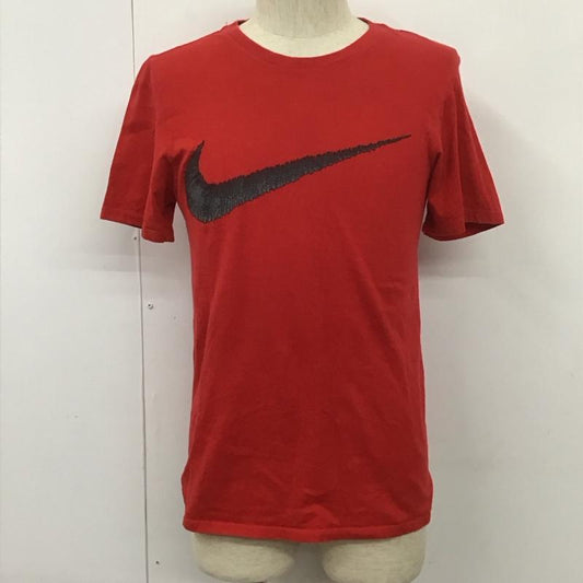 ナイキ NIKE Tシャツ 半袖 半袖カットソー プリントTシャツ クルーネックカットソー S プリント 赤 / レッド /  メンズ USED 古着 中古 10107256