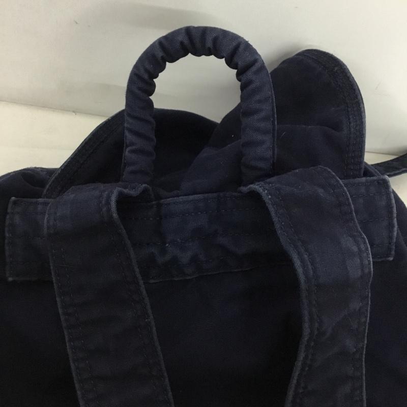 ポーター PORTER リュックサック、デイパック リュックサック、デイバッグ DEEP BLUE RUCKSACK 藍染め ロゴ、文字 インディゴ / インディゴ /  メンズ USED 古着 中古 10149681