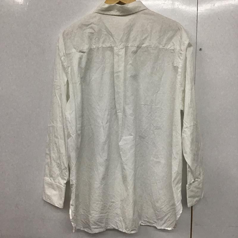 ミラオーウェン Mila Owen シャツ、ブラウス 長袖 長袖シャツ 無地シャツ カラーシャツ ボタンダウンシャツ 1 無地 白 / ホワイト /  レディース USED 古着 中古 10142698