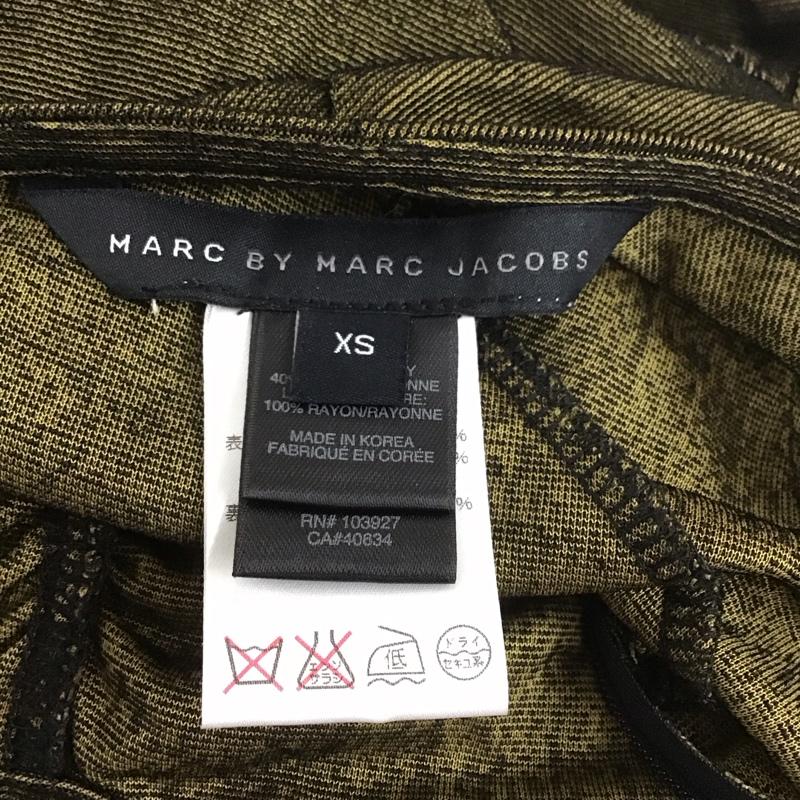 マークバイマークジェイコブス MARC by MARC JACOBS ワンピース ひざ丈スカート M102646 ノースリーブ XS 無地 黒 / ブラック / X カーキ / カーキ /  レディース USED 古着 中古 10113983