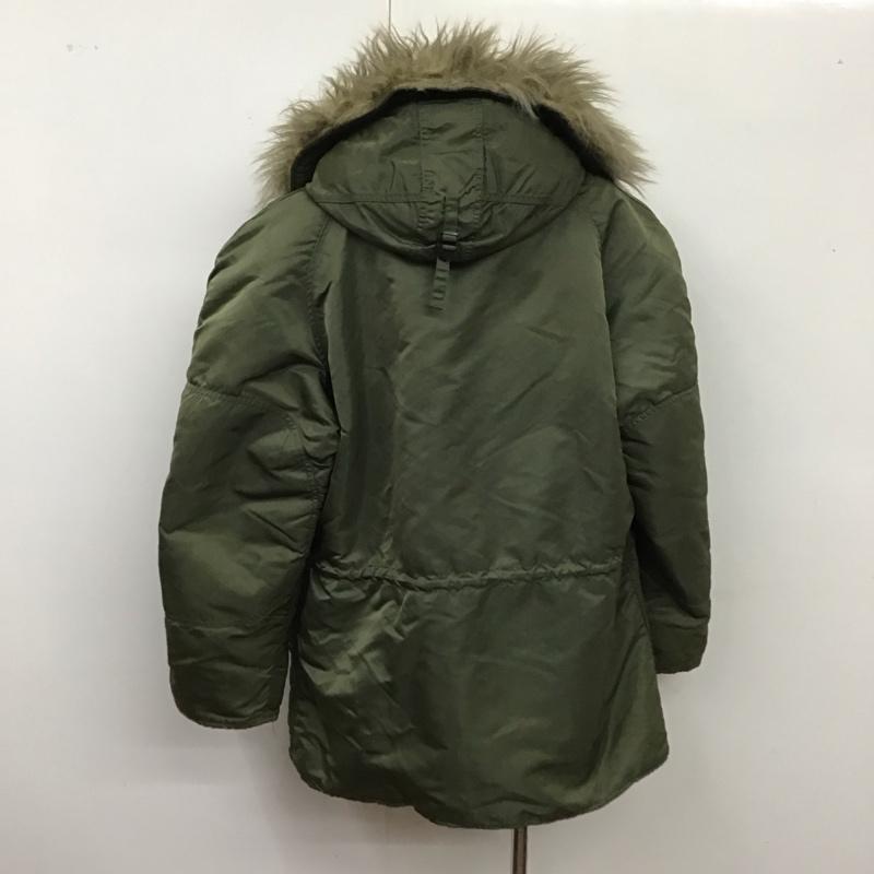 アルファインダストリー Alpha Industries ジャケット、上着 ジャンパー、ブルゾン ジップアップジャケット ジャンパー ジャケット usa製 アウター L 無地 カーキ / カーキ /  メンズ USED 古着 中古 10123955