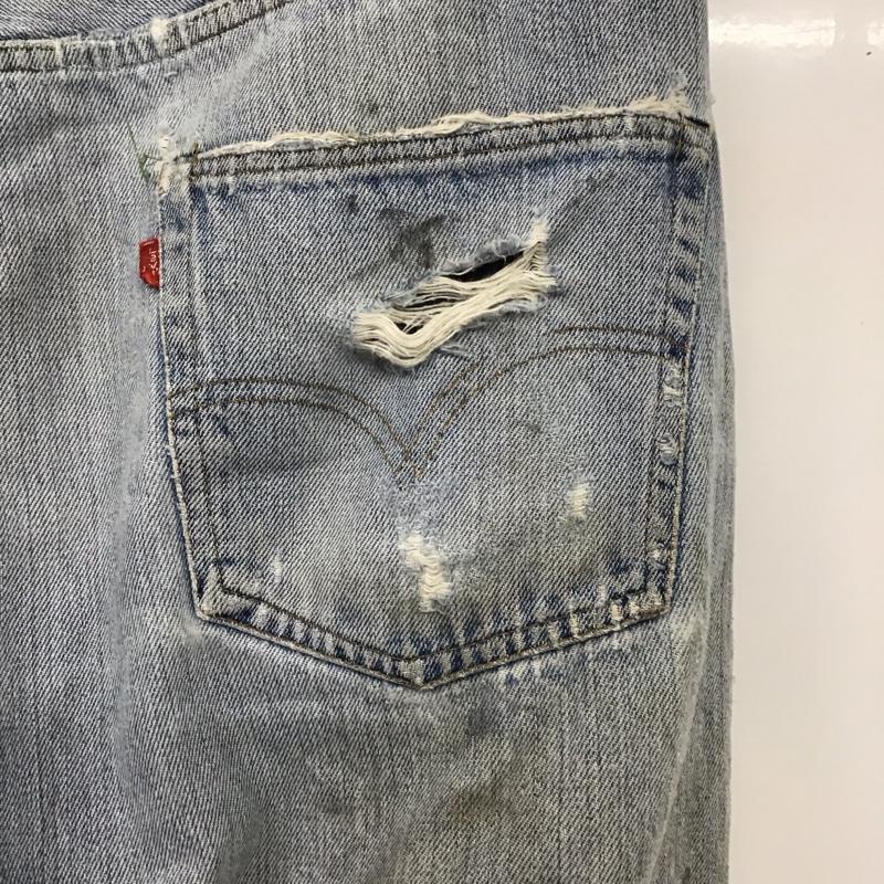 リーバイス Levi s パンツ デニム、ジーンズ 66 前期 デニムパンツ ヴィンテージ 古着 70s 40インチ ダメージ加工 インディゴ / インディゴ /  メンズ USED 古着 中古 10119546