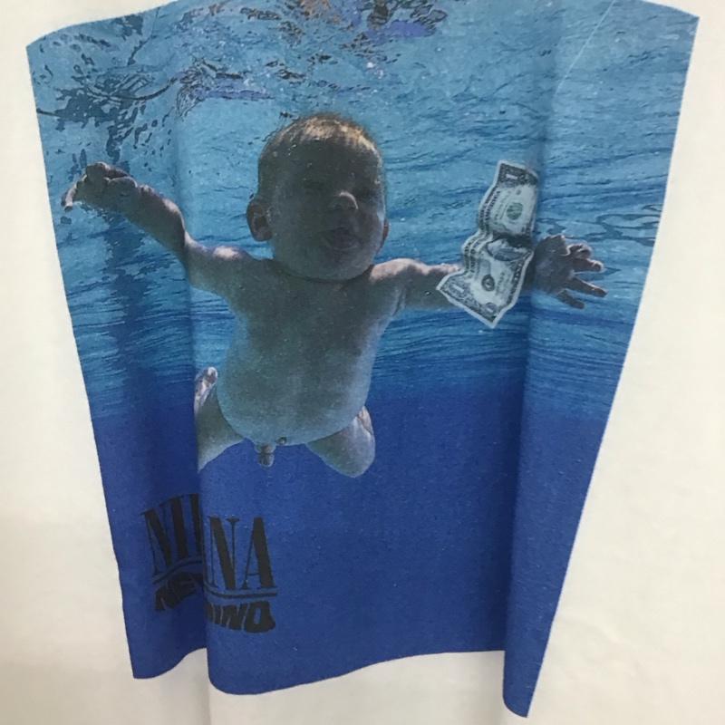 ネイバーフッド NEIGHBORHOOD Tシャツ 半袖 半袖カットソー プリントTシャツ クルーネックカットソー バンドTシャツ L プリント 白 / ホワイト /  メンズ USED 古着 中古 10132560