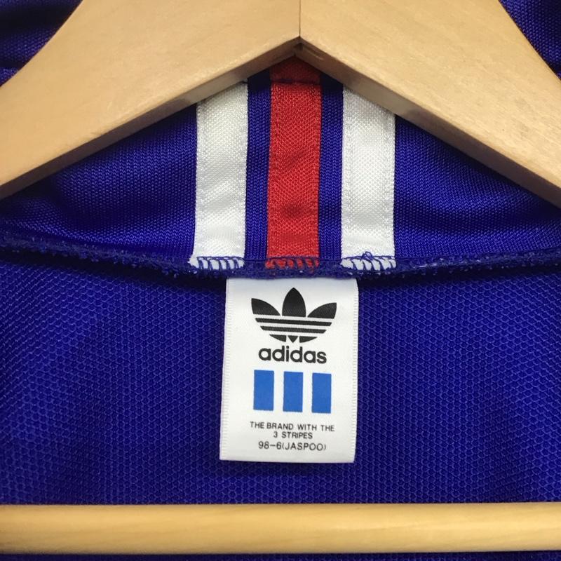 アディダス adidas ジャケット、上着 ジャケット、ブレザー ジップアップジャケット アウター ジャージ 0 ロゴ、文字 青 / ブルー /  メンズ USED 古着 中古 10146479