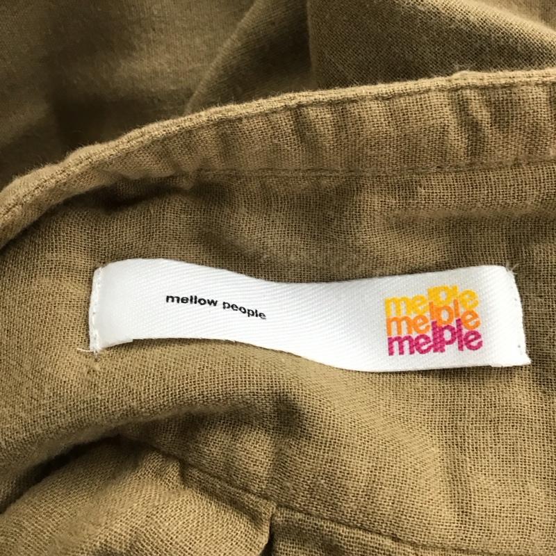 メイプル melple シャツ、ブラウス 長袖 長袖シャツ カラーシャツ ポケットシャツ 長袖カットソー L 無地 ベージュ / ベージュ /  メンズ USED 古着 中古 10120317