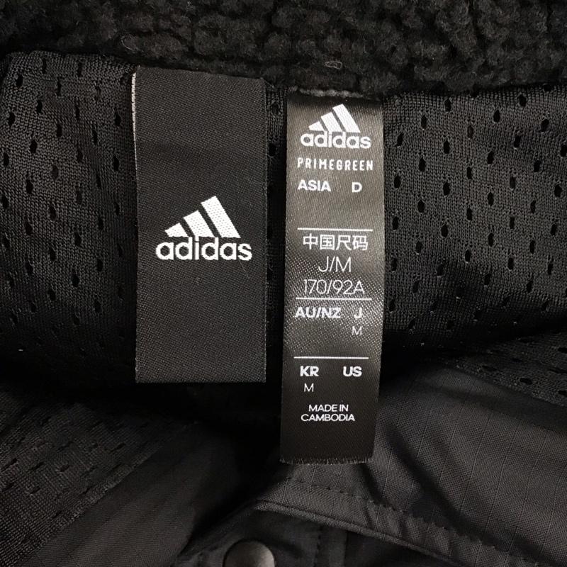 アディダス adidas ジャケット、上着 ジャンパー、ブルゾン h40911 MPRSVEボアジャケット M 無地 黒 / ブラック /  メンズ USED 古着 中古 10119730