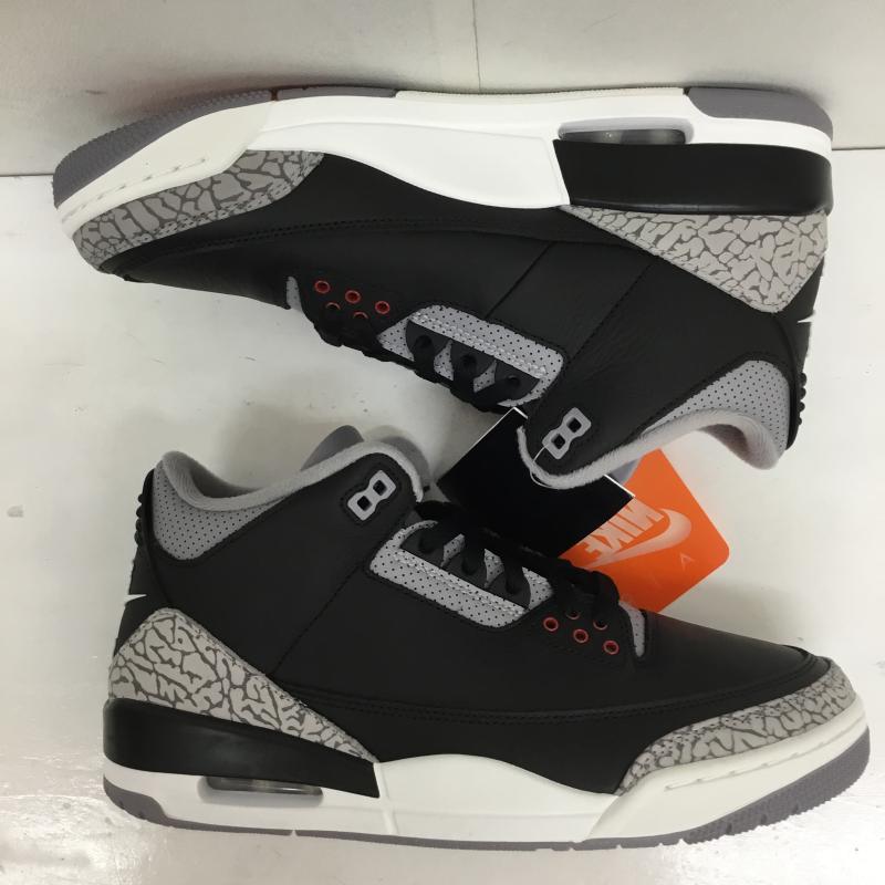 ナイキ NIKE スニーカー スニーカー DN3707-010 Air Jordan 3 Retro Black Cement 27.0cm  黒 / ブラック /  メンズ USED 古着 中古 10129381