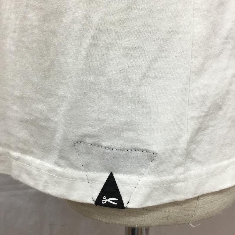 デンハム DENHAM カットソー 長袖 長袖カットソー クルーネックカットソー ロングスリーブカットソー プリントTシャツ M プリント 白 / ホワイト /  メンズ USED 古着 中古 10118620