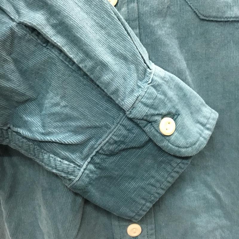 リーバイス Levi s シャツ、ブラウス 長袖 ワークシャツ コーデュロイ L 無地 水色 / ライトブルー /  メンズ USED 古着 中古 10119838