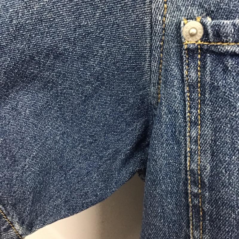 ラファイエット Lafayette シャツ、ブラウス 半袖 ls200202 DENIMPULLOVERS/SSHIRT 半袖シャツ カジュアルシャツ S ロゴ、文字 インディゴ / インディゴ /  メンズ USED 古着 中古 10109571