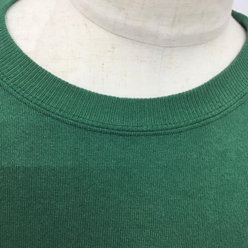 古着 USED トレーナー 長袖 長袖トレーナー スウェット クルーネック リブスウェットカットソー 古着 XXL ロゴ、文字 緑 / グリーン /  メンズ USED 古着 中古 10124707