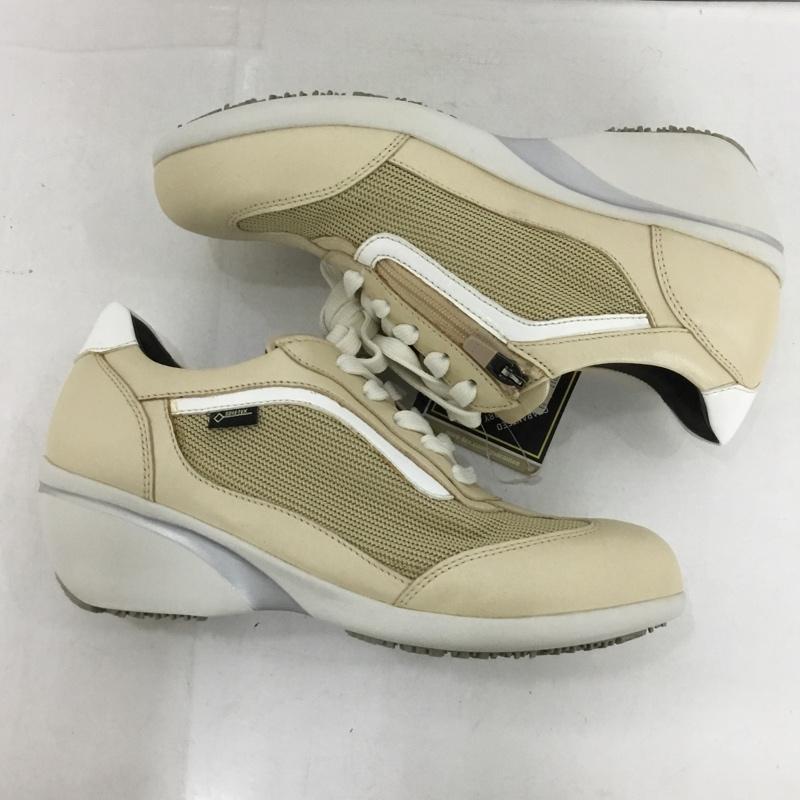 マドラスウォーク madras Walk スニーカー スニーカー MWL1009 ファスナー GORE-TEX 23cm 23.0cm 無地 ベージュ / ベージュ /  レディース USED 古着 中古 10135793