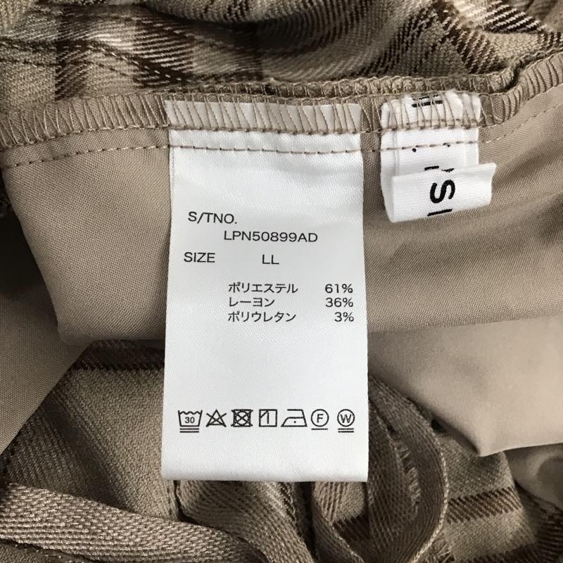 レプシィム LEPSIM パンツ スラックス lpn50899ad チェックパンツ ワイドパンツ カジュアルパンツ LL チェック マルチカラー / マルチカラー /  レディース USED 古着 中古 10119483