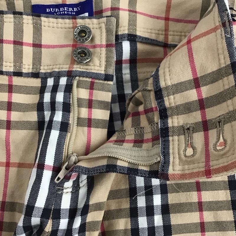 バーバリーブルーレーベル BURBERRY BLUE LABEL パンツ ショートパンツ ハーフパンツ 38 チェック マルチカラー / マルチカラー /  レディース USED 古着 中古 10141286