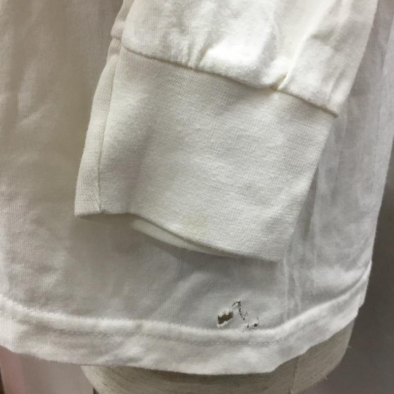 ステューシー STUSSY カットソー 長袖 長袖カットソー クルーネックカットソー ロングスリーブカットソー プリントTシャツ S ロゴ、文字 白 / ホワイト /  メンズ USED 古着 中古 10116588