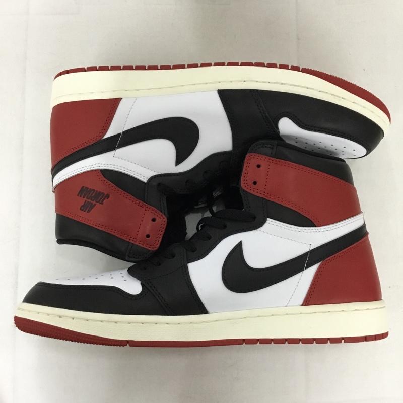 ナイキ NIKE スニーカー スニーカー DZ5485-106 AIR JORDAN 1 RETRO HIGH OG 30cm 箱有 30.0cm ロゴ、文字 白 / ホワイト / X 黒 / ブラック / X 赤 / レッド /  メンズ USED 古着 中古 10144348