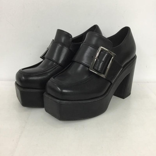 アズールバイマウジー AZUL BY MOUSSY ローファー ローファー 厚底ローファー ヒール M 無地 黒 / ブラック /  レディース USED 古着 中古 10151278