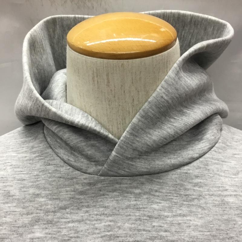 ザノースフェイス THE NORTH FACE パーカー 長袖 nt12286 テックエアースウェットワイドフーディ 長袖パーカー プルオーバーパーカー M ロゴ、文字 灰 / グレー /  メンズ USED 古着 中古 10122278