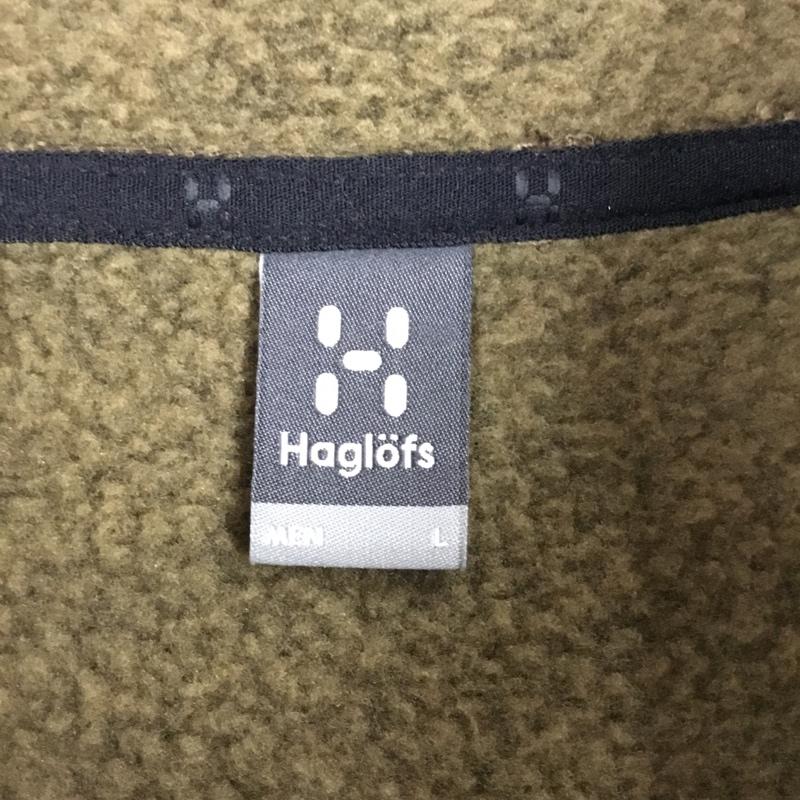 ホグロフス HAGLOFS ジャケット、上着 ジャケット、ブレザー 604600 スウォックジャケット ジップアップジャケット フリースジャケット アウター L ロゴ、文字 茶 / ブラウン /  メンズ USED 古着 中古 10108799