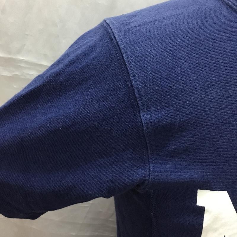 チャンピオン Campion Tシャツ 半袖 S プリント X ロゴ、文字 紺 / ネイビー /  メンズ USED 古着 中古 10112739