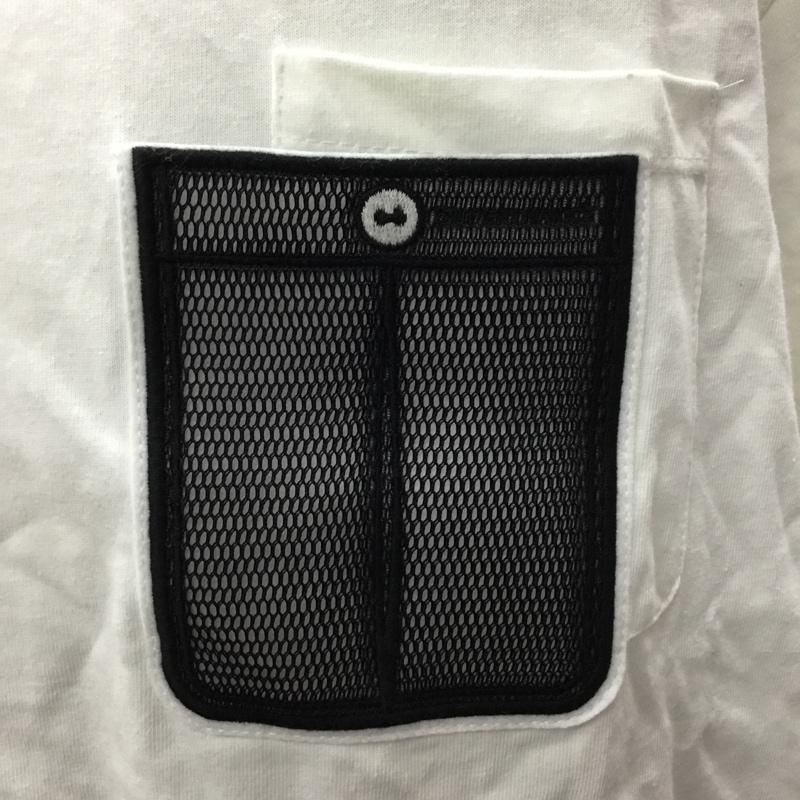 スーパーサンクス SUPERTHANKS Tシャツ 半袖 半袖カットソー プリントTシャツ クルーネックカットソー L 無地 白 / ホワイト /  メンズ USED 古着 中古 10114104