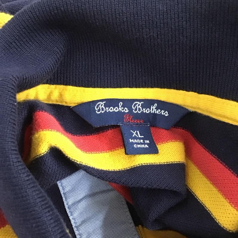 ブルックスブラザーズ BROOKS BROTHERS ポロシャツ 長袖 長袖ポロシャツ カラーシャツ 長袖カットソー XL ボーダー柄 マルチカラー / マルチカラー /  メンズ USED 古着 中古 10111156