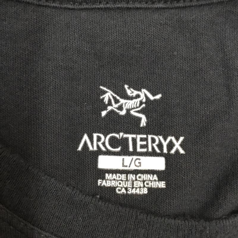 アークテリクス ARC TERYX Tシャツ 半袖 半袖カットソー プリントTシャツ クルーネックカットソー L プリント 黒 / ブラック /  メンズ USED 古着 中古 10117089
