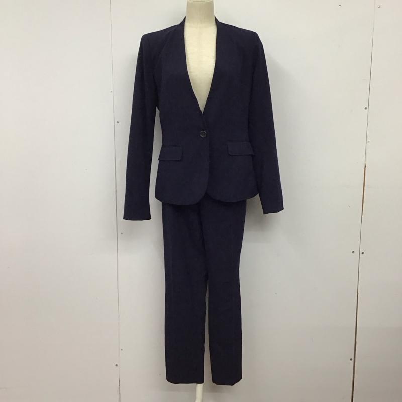 ザラ ZARA セットアップ セットアップ セットアップ 長袖ジャケット スラックスパンツ 2点セット 36 総柄 紺 / ネイビー /  レディース USED 古着 中古 10149346