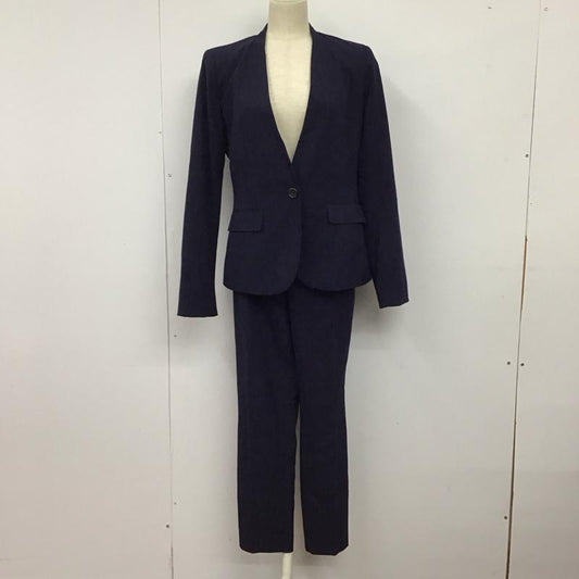 ザラ ZARA セットアップ セットアップ セットアップ 長袖ジャケット スラックスパンツ 2点セット 36 総柄 紺 / ネイビー /  レディース USED 古着 中古 10149346