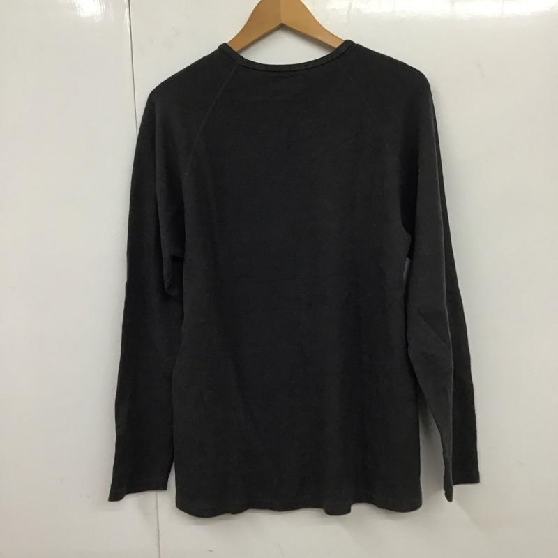 ハリウッドランチマーケット H.R MARKET カットソー 長袖 長袖カットソー プリントカットソー Vネック 5 無地 灰 / グレー /  メンズ USED 古着 中古 10131008